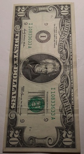 1969 20 Dollar Bill Minneapolis Minnesota I 10833633 A Circulated Authentic - Picture 3 of 24