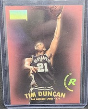 Tim Duncan Spurs 97-98 Skybox Premium, Rookie Card #112 RC ⭐. rookie card picture