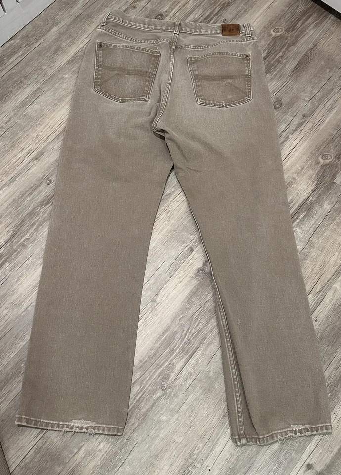 Y2K Tommy Hilfiger джинсы коричневый/хаки джинсовой ткани 34 x 32 искусственно состаренный винтажный - Изображение 2 из 4