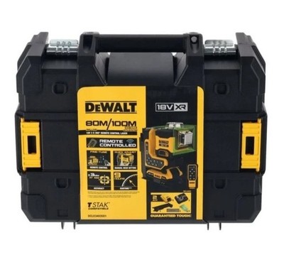 NEW DeWALT 18V XR 3x360 Remote Control Green Beam Laser DCLE34035D1-XE