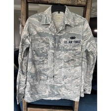 US Air Force ABU Digital Tiger Stripe Camo Field Jacket Mens 34R DSCP Military
