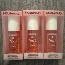 3 X MCoBeauty No. 1 Black Plum  Vanilla Fragrance Hair  Body Mist 90ml ea.