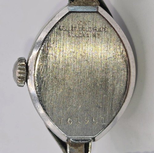 BULOVA Mechanical Wind 10K RGP 60s Retro Women's Wristwatch MCM - Picture 10 of 16