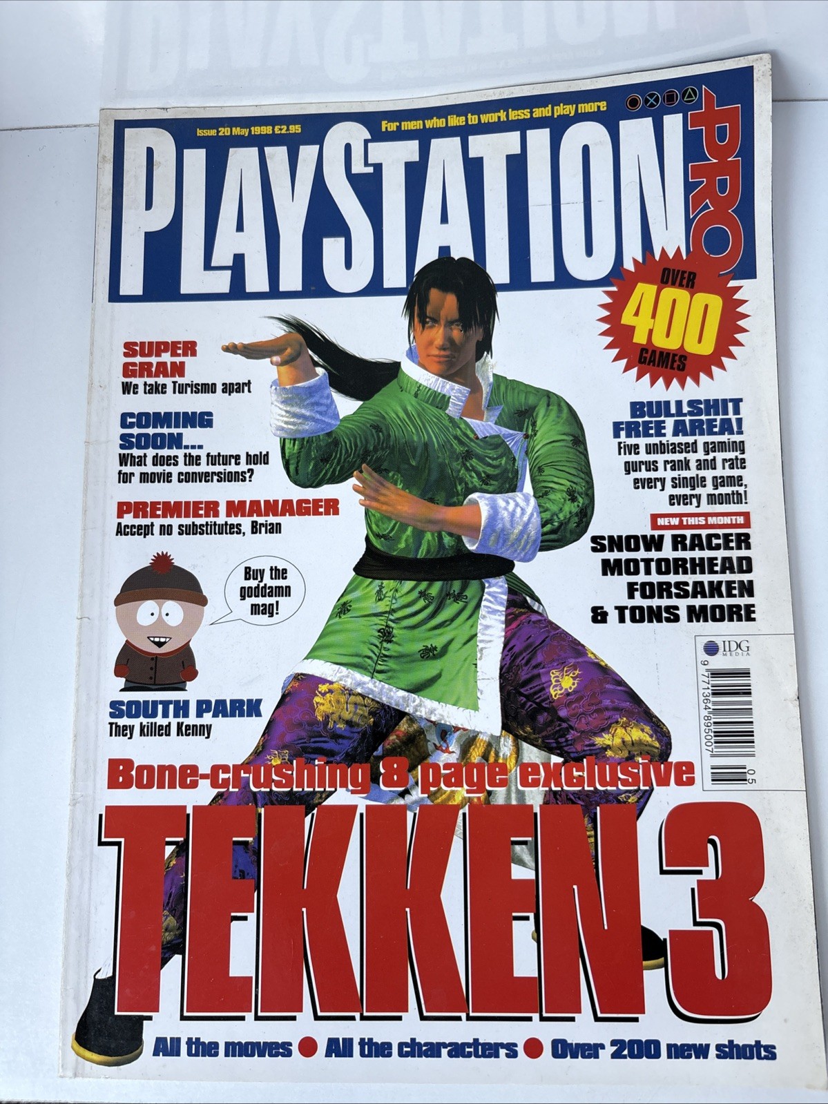 PlayStation Pro PS1 Magazine Issue 20 May 1998 Good Condition Vintage Gaming