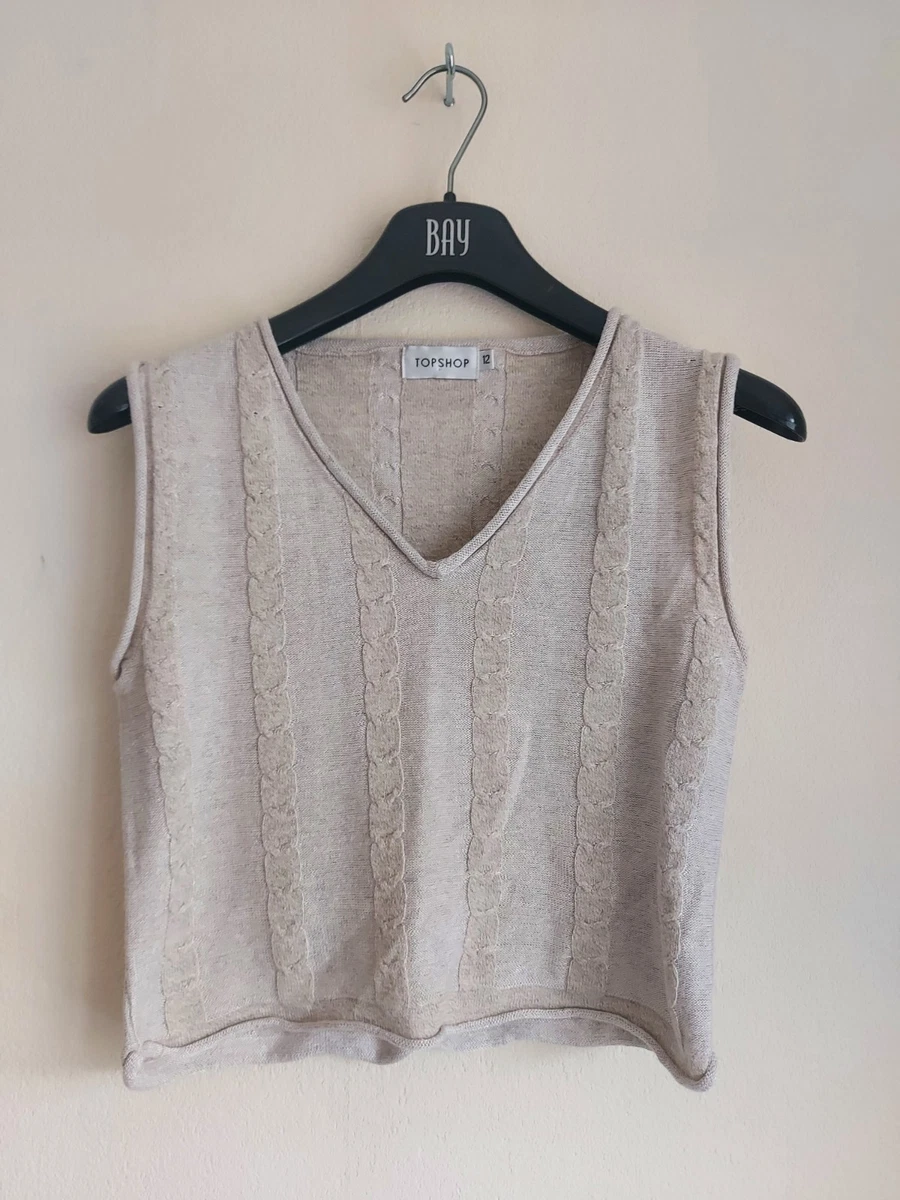 Haut Débardeur Topshop Noir - Taille 12, Neuf Avec étiquettes