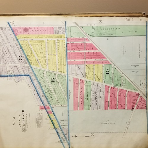 1892 Cleveland Ohio City Map Atlas Plat Book Property Owners Cuyahoga County Old - Picture 15 of 15