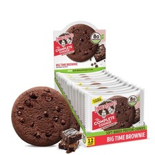 Paquete de 12 galletas de proteína veganas con doble chispa de chocolate bocadillo saludable suave horneado
