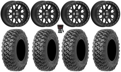 Valor V07 Beadlock 15'' Wheels Black 35'' Alpha Tires Pioneer 1000 / Talon