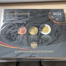 Euro-Kursm&uuml;nzensatz Deutschland 2021 Spiegelglanz (Staatliche M&uuml;nze Berlin &bdquo;A&ldquo;)