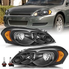 Headlight Assembly for 2006-2016 Impala Monte Carlo OE Black Housing
