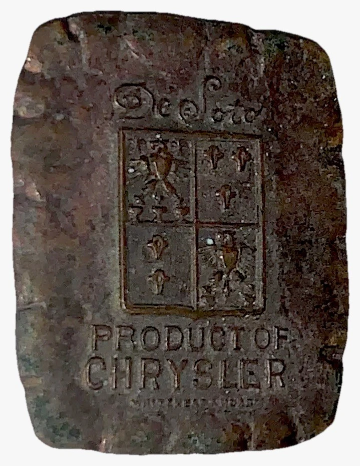 ANTIGUA FICHA PUBLICITARIA WHITEHEAD & HOAG AÑOS 20 HERNANDO DESOTO CHRYSLER *RARA Foto 3 de 4