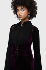 Killstar Night Petal Underbust Corset Womens Purple Goth Alternative