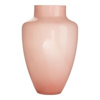 INNA-Glas Blumenvase Zarito, Zartrosa, 30Cm, Ø21Cm