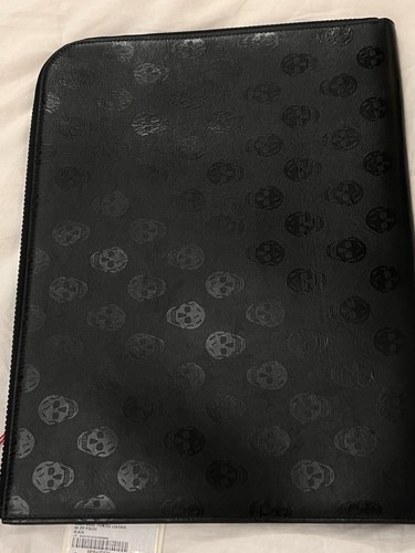 Alexander McQueen A4 Zip Bag Pouch Black Skull £610 New - Picture 9 of 12