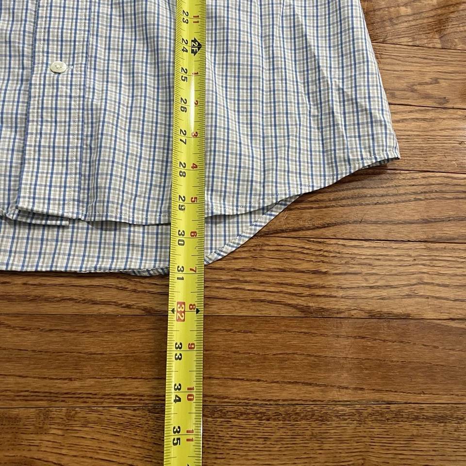 Ledbury Dress Shirt Mens 15.5 Plaid Slim Fit Preppy Button up Long Sleeve Tops - Image 4 of 4