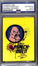 1989 Topps Nintendo Punch-Out #3 Charles Martinet Signed Auto PSA/DNA ZK10007