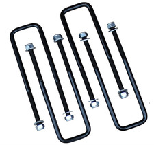 4 pcs Square U Bolts for 2.5" Compatible with Wide Leaf Springs 13 3/8" Long