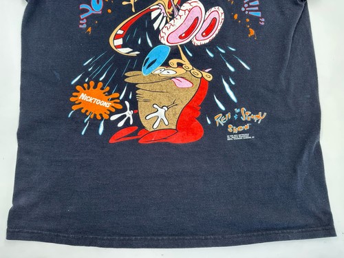 Retro Original Ren & Stimpy Show T-Shirt 1992 MTV USA - Tag Removed - Picture 3 of 23