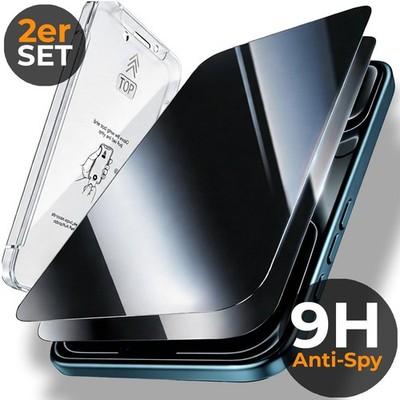 Privacy 9H Panzer Folie für iPhone 17 16 15 14 Samsung S24 Ultra Anti Spy Schutz