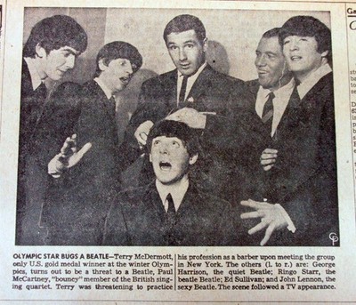 1964 newspaper THE BEATLES 1st visit to the United States - On ED SULLIVAN  SHOW