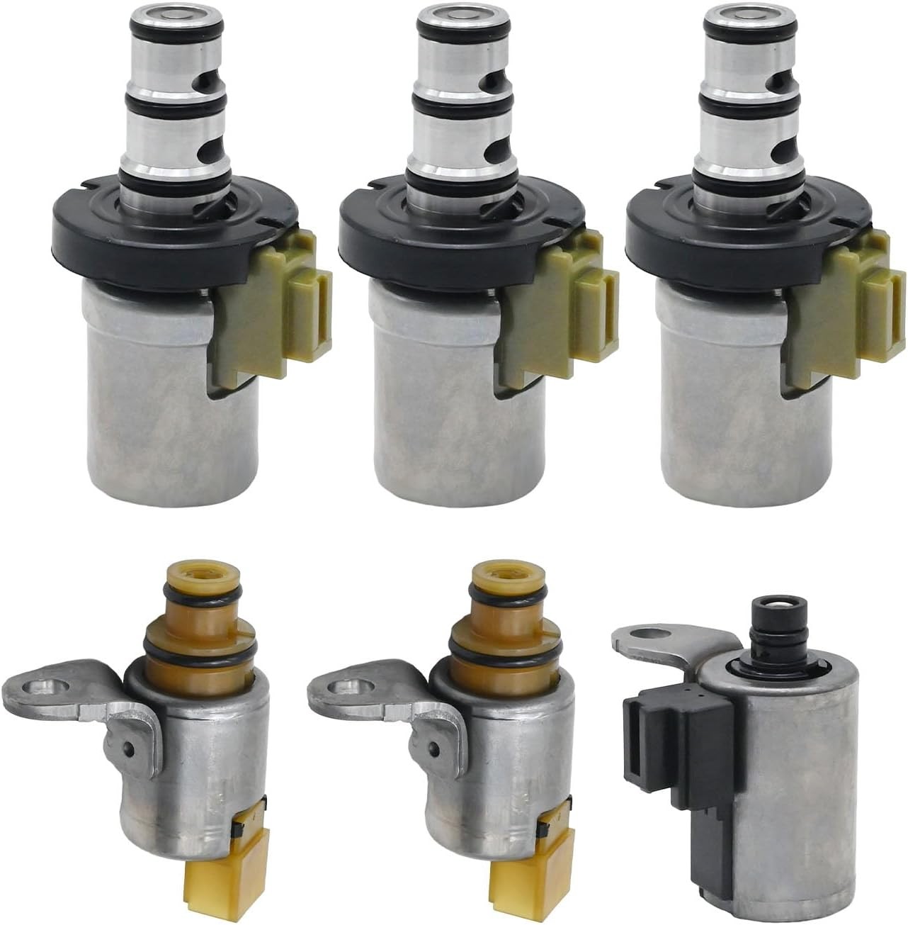 6Pcs Transmission Shift Solenoid Kit EPC PWM 4F27E Replacement for Ford Fiest...