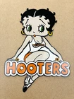 VINTAGE BETTY BOOP HOOTERS 10x7.5" RESTAURANT SODA POP PORCELAIN GAS OIL SIGN