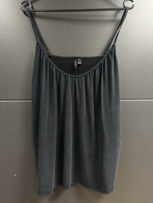 Vero Moda Trägertop Dunkelgrau Spaghettiträger Gr. M