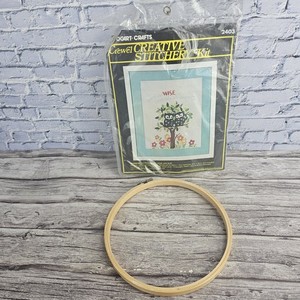 OGART CRAFTS Crewel CREATIVE STITCHER Kit 2403 "Some Are Wise" Owls 8x10