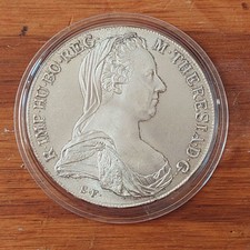 1780 Maria Theresa Thaler Restrike – High Grade – 28g .833 Silver – Nice Tone I