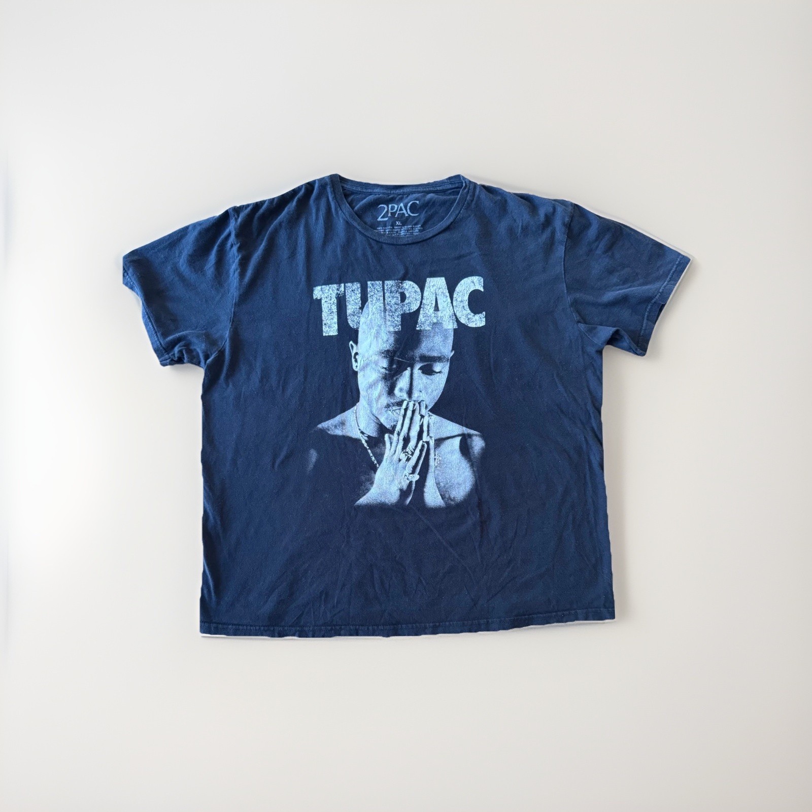 2Pac Tupac Shakur Graphic T-Shirt Black Hip Hop Rap Tee Mens Size XL
