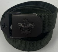 Boy Scouts of America BSA Green Web Belt 42 Metal Buckle Scout Gear 6402