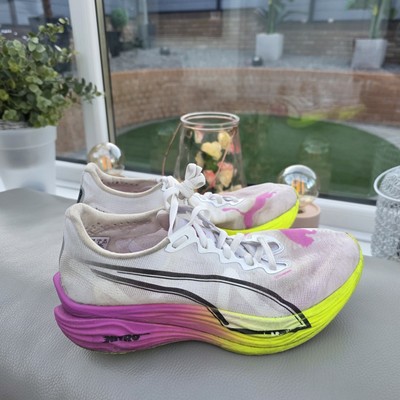 Puma Damen 6,5 UK 40 Deviate Nitro Elite 3 Laufschuhe - Weiß/ Pure Magenta