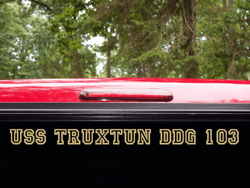  Calcomanía USS TRUXTUN DDG 103 MARINA DE EE. UU. Militar USN S01 - Imagen 1 de 4