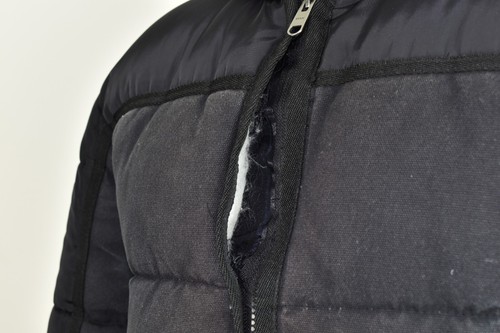 ZARA Black Padded Jacket Eur S Mens Full Zip 100% Cotton Outdoors Outerwear - Picture 5 of 10