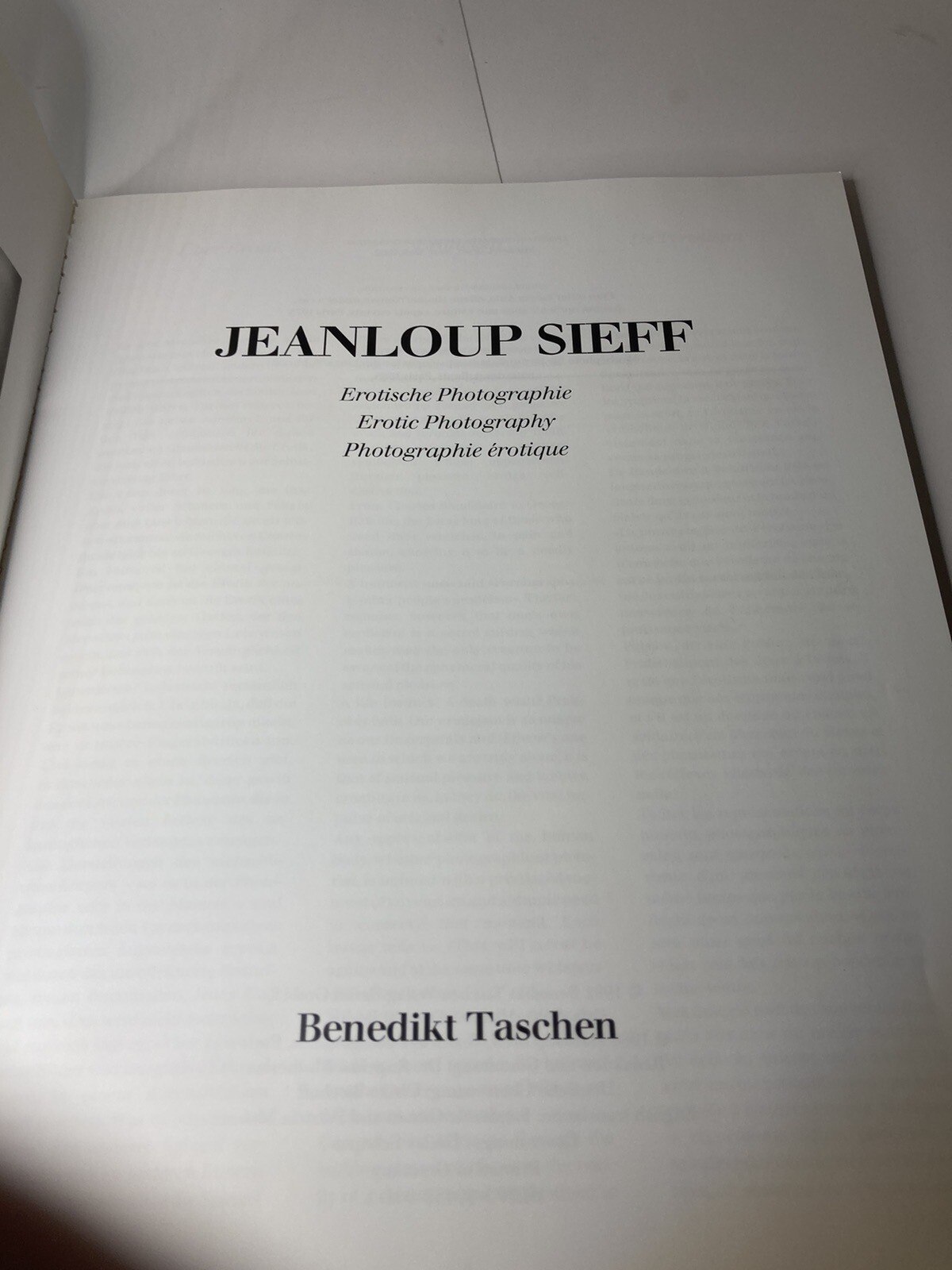 Jeanloup Sieff Erotic Photography SC 1991 Erotic / Fashion Photography Taschen eBay