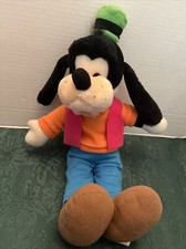 VINTAGE Disneyland Disney World Disney Theme Park Goofy Plush Figure TOY