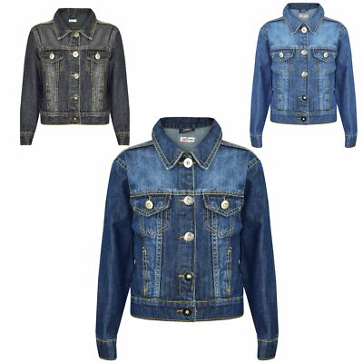 Kids Girls Jackets Designer Denim Style 