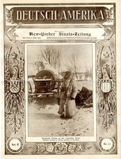Deutsch-Amerika New Yorker Staats-Zeitung Orig.Titelblatt vom 11.M&auml;rz 1916