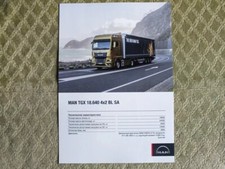 MAN TGX 18.640 BL SA Tractor Truck (4x2) Brochure Leaflet 2020