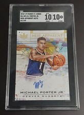 2018-19 Panini Court Kings Michael Porter Jr Heir Apparent AUTO #d /199 - SGC 10