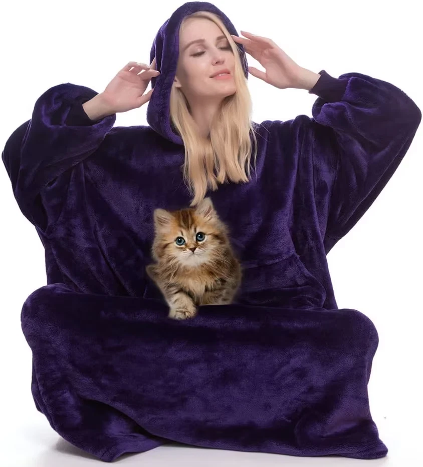 Hoodie cozy cheap blanket