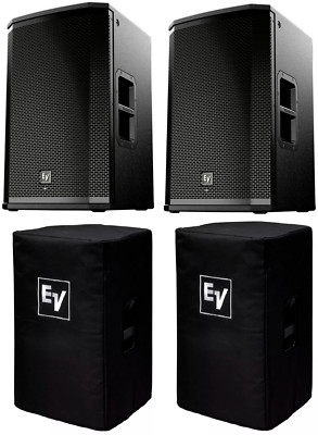 2x EV ETX-12P Active DJ / Club 2000 Speaker + 2x EV ETX-12P-CVR Cover (MINT)