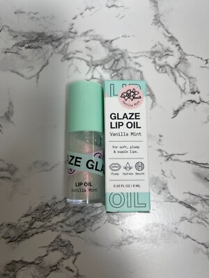 INNBEAUTY Project Glaze Lip Oil Gloss Vanilla Mint Plump Shimmer .20oz Full Size