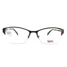 Chelsea Morgan CM6007 BR Eyeglasses Frames Brown metal 52-17-135