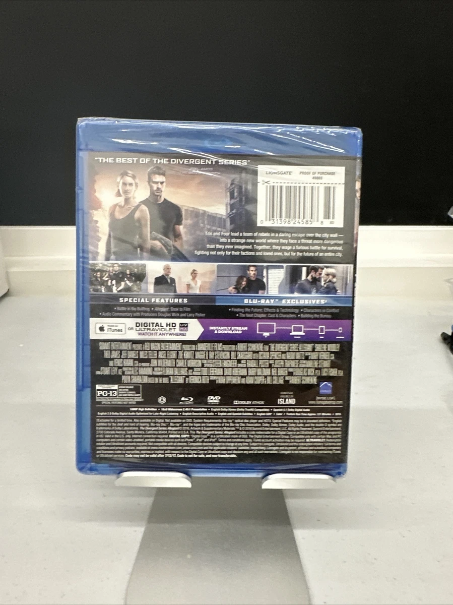 The Divergent Series Allegiant Blu ray DVD Digital HD New