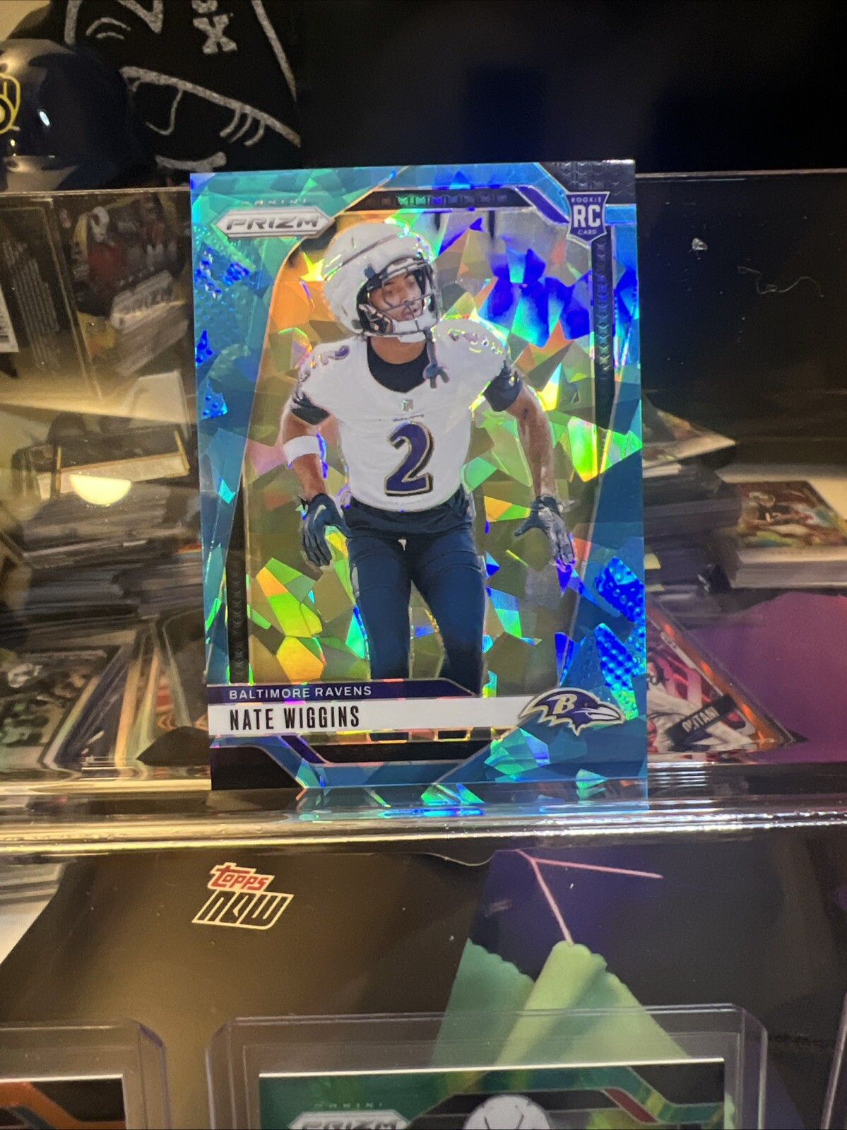 2024 Panini Prizm #380 Nate Wiggins Blue Ice /99 Ravens RC Rookie