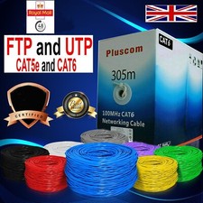 FTP SHIELDED RJ45 Cat5/6 Ethernet Network Cable 305M Outdoor High Quality Lot