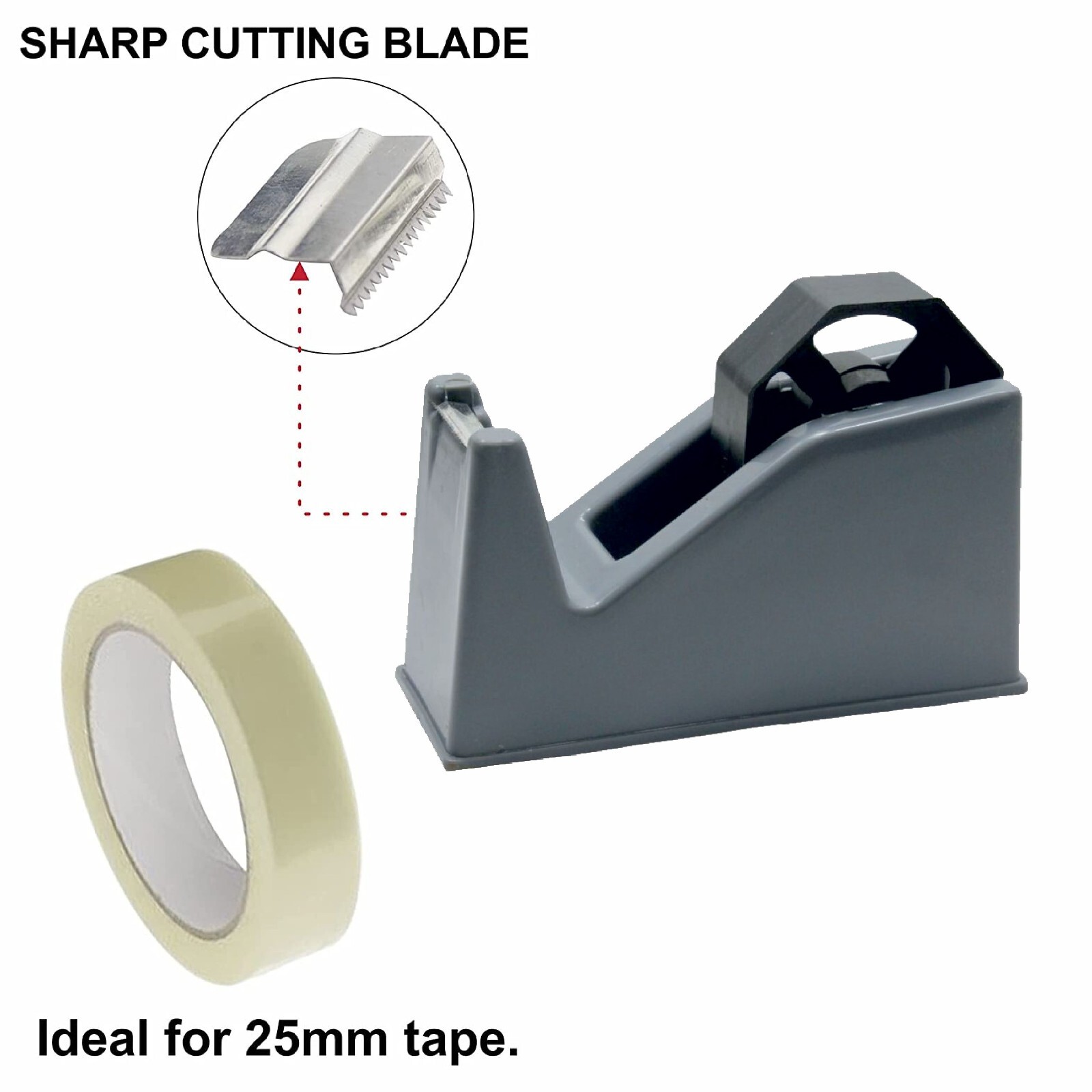 DESKTOP TAPE DISPENSER CELLOTAPE SELLOTAPE HEAVY DUTY WEIGHT HOLDER