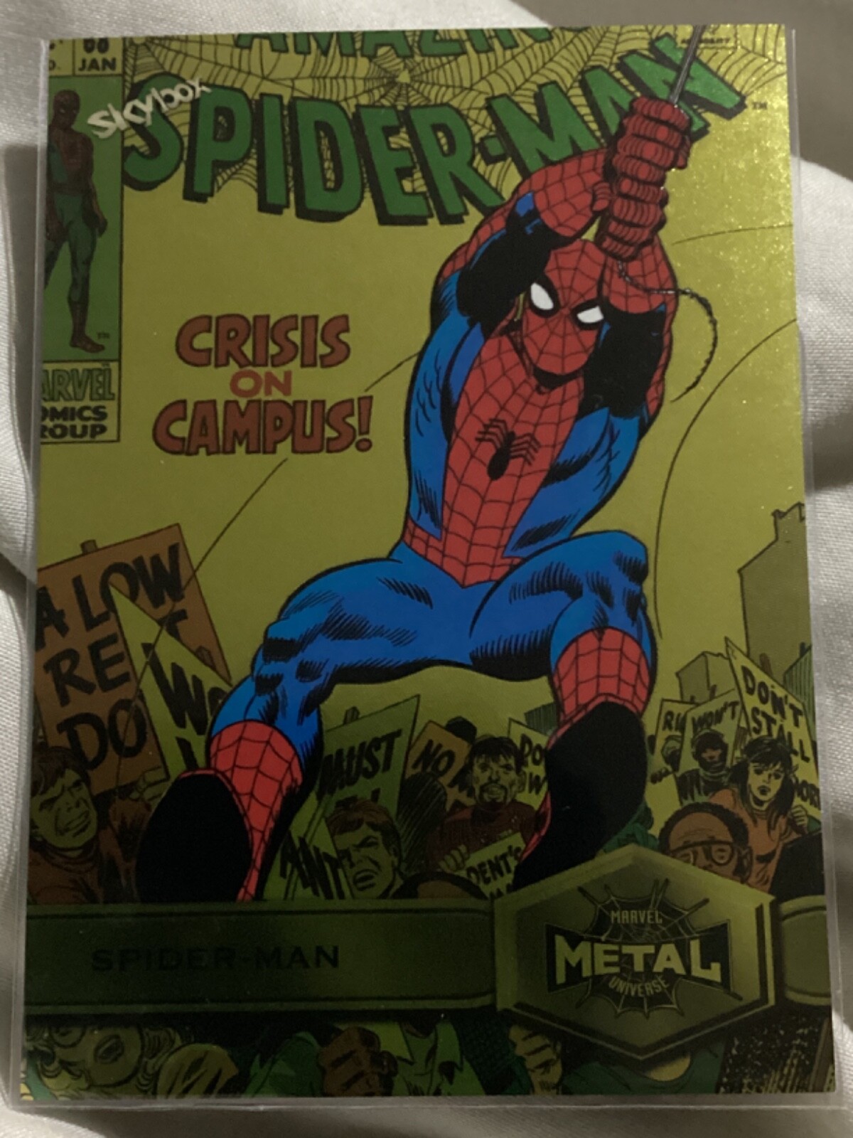 2021 marvel metal Spider-Man #164 Yellow FX Marvel Metal Universe High Series SP