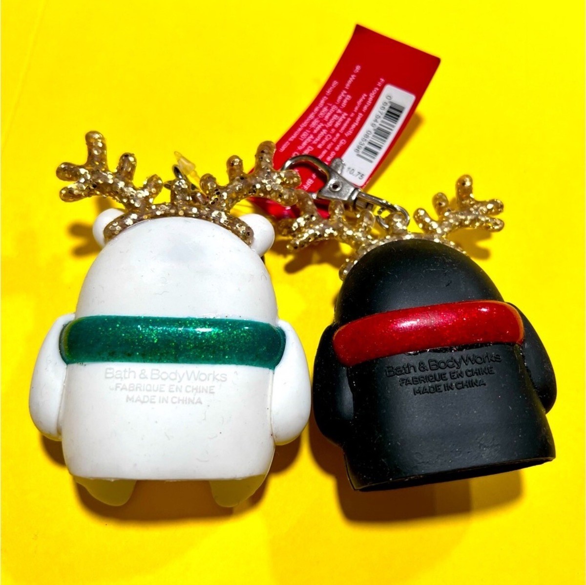 Bath Body Works Christmas PENGUIN BEAR PocketBac Hand Sanitizer